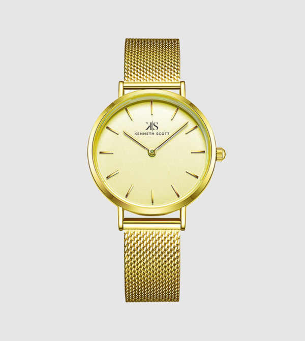 Kenneth Scott Time House - Gold Analog Watches