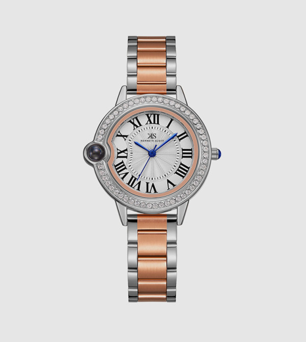 Kenneth Scott Time House - Rose Gold Analog Watches