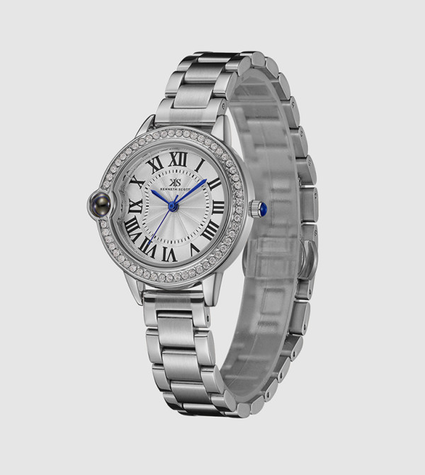 Kenneth Scott Time House - Silver Analog Watches