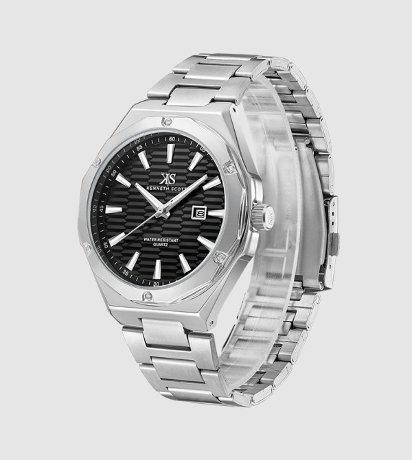 Kenneth Scott  Watches - Silver Analog Watches