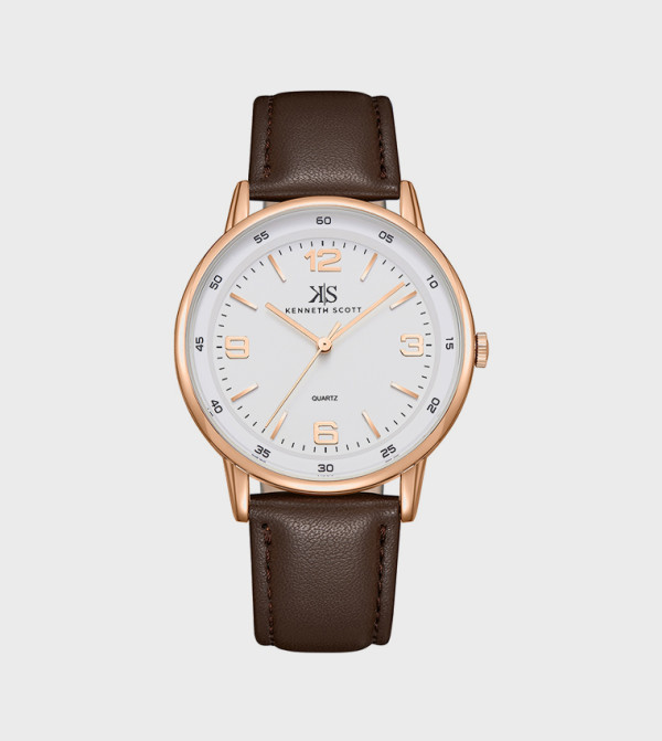 Kenneth Scott Watches - Brown Analog Watches