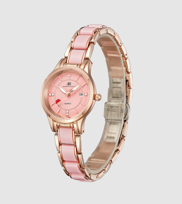 Kenneth Scott Watches - Pink Analog Watches
