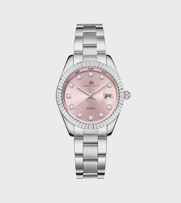 Kenneth Scott  Watches - Silver Analog Watches