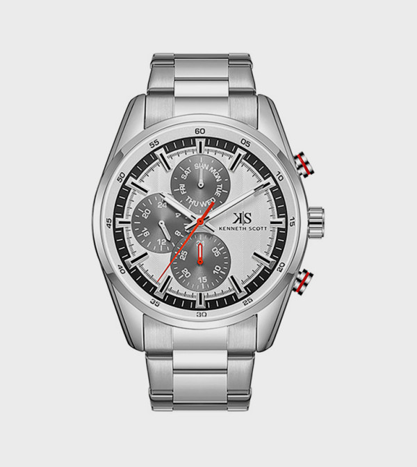 Kenneth Scott  Watches - Silver Analog Watches