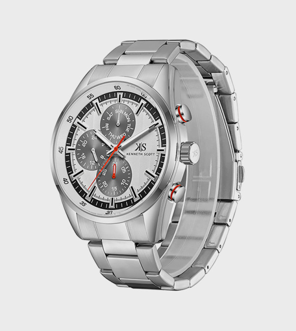 Kenneth Scott  Watches - Silver Analog Watches