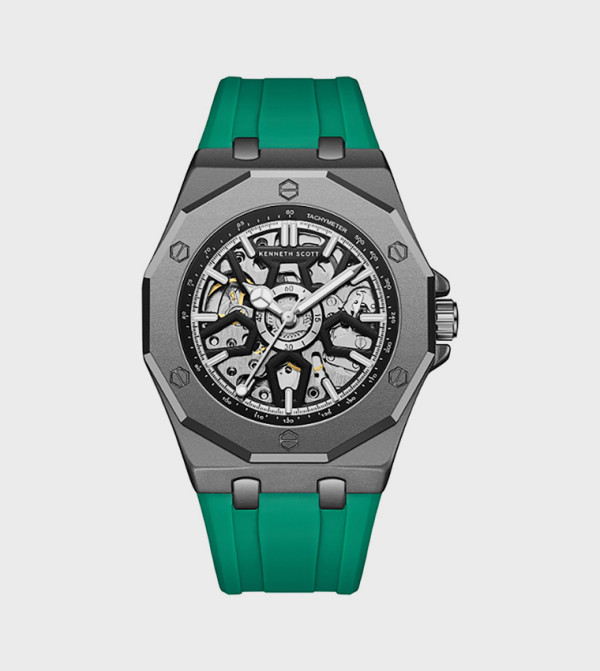 Kenneth Scott  - Black Analog Watches