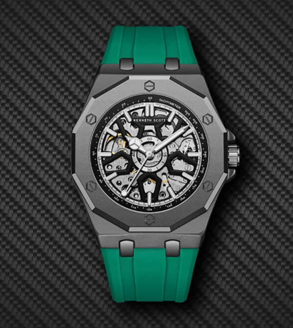 Kenneth Scott  - Black Analog Watches