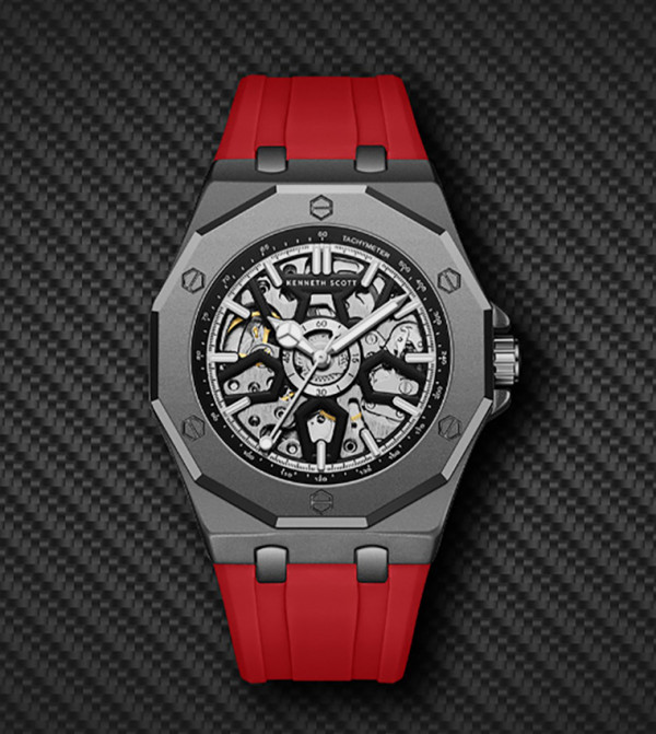 Kenneth Scott  - Black Analog Watches