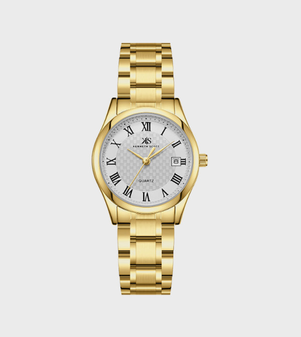 Kenneth Scott  Analog Watches - Gold undefined