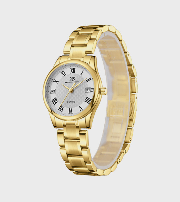 Kenneth Scott  Analog Watches - Gold undefined