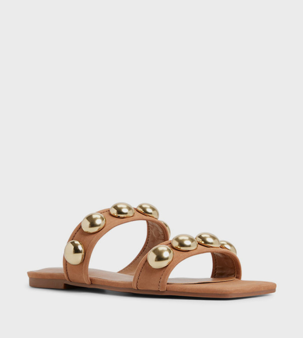 Aldo  heatwave-ready-w - Tan Flat Sandals