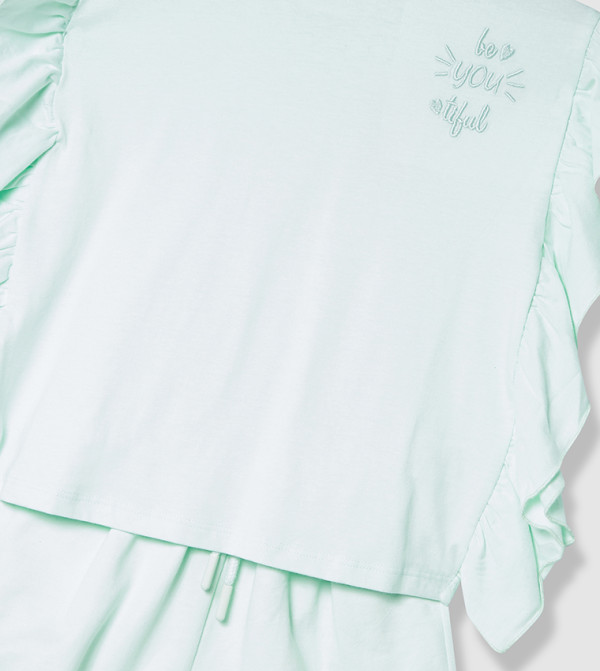 BABIES & MORE  - Green Top & Shorts
