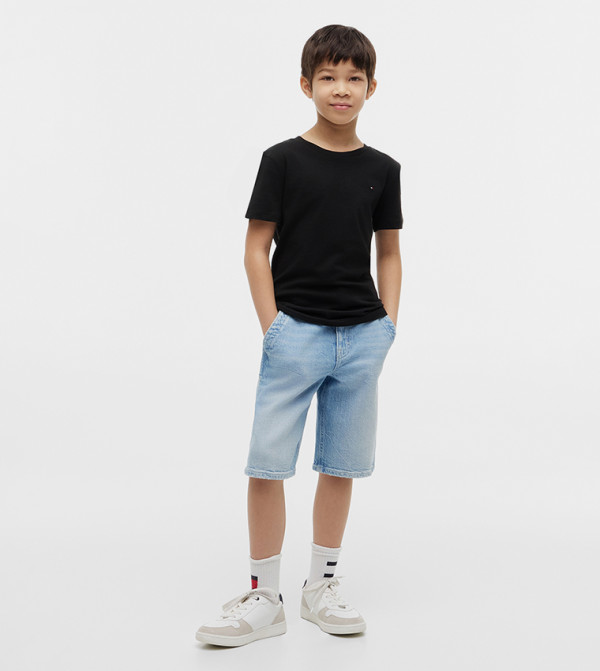Tommy Hilfiger holiday-ready-k - BLACK T-shirts