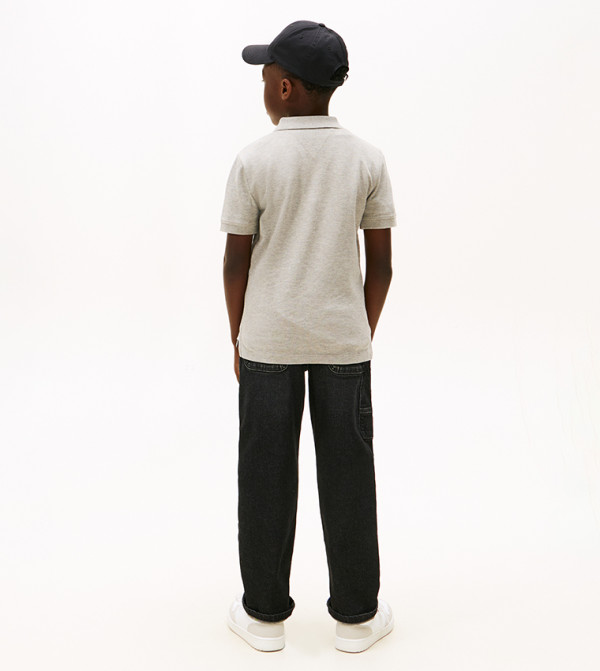 Tommy Hilfiger textured-neutral-linen - Grey T-shirts