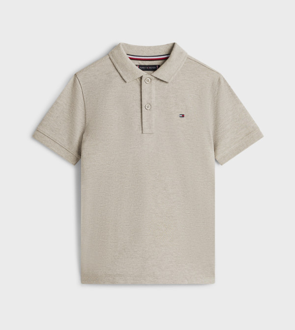 Tommy Hilfiger textured-neutral-linen - Grey T-shirts