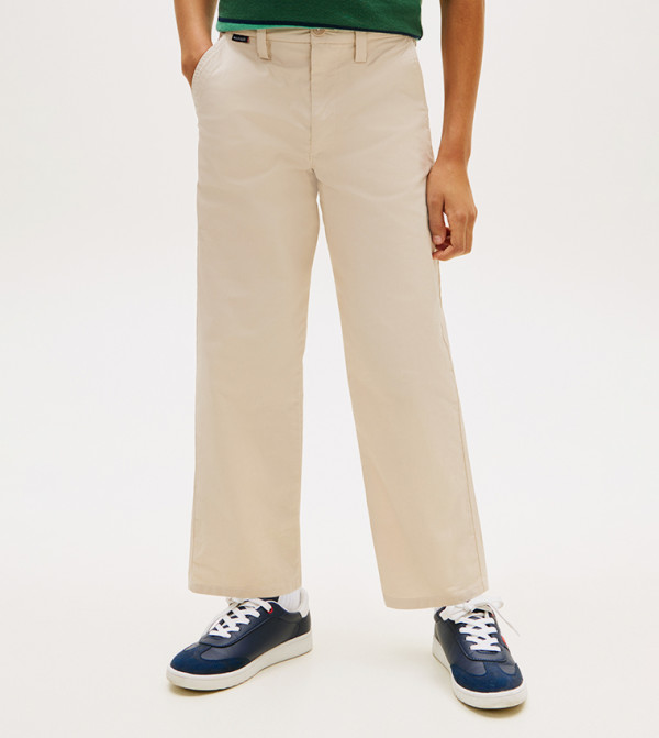 تومي هيلفيغر  relaxed-denim-cargo - بيج السراويل