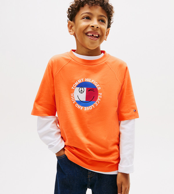 Tommy Hilfiger  Topwear - Orange T-shirts