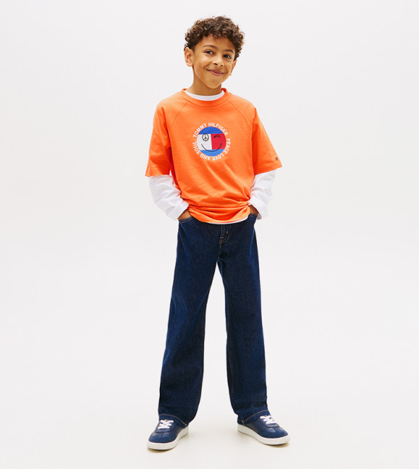 Tommy Hilfiger  Topwear - Orange T-shirts