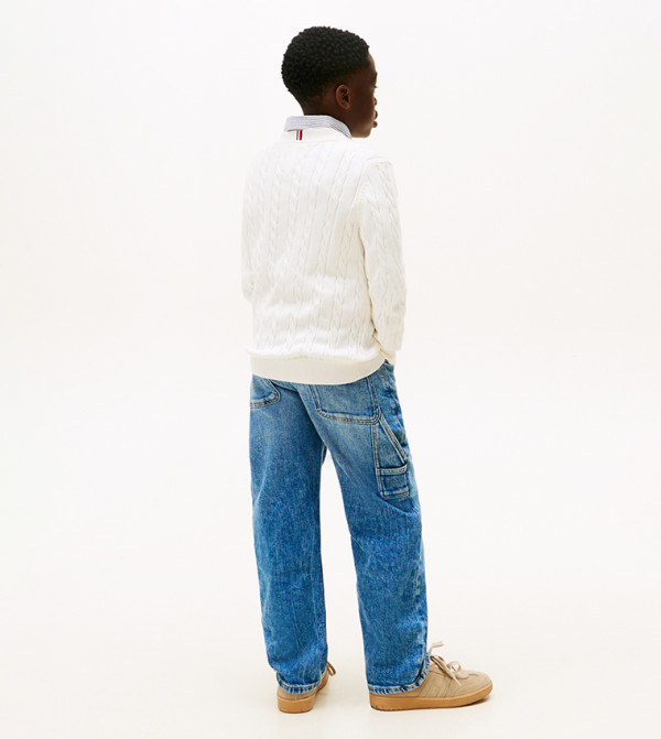 تومي هيلفيغر  preppy-layers - عاجي  سترات 