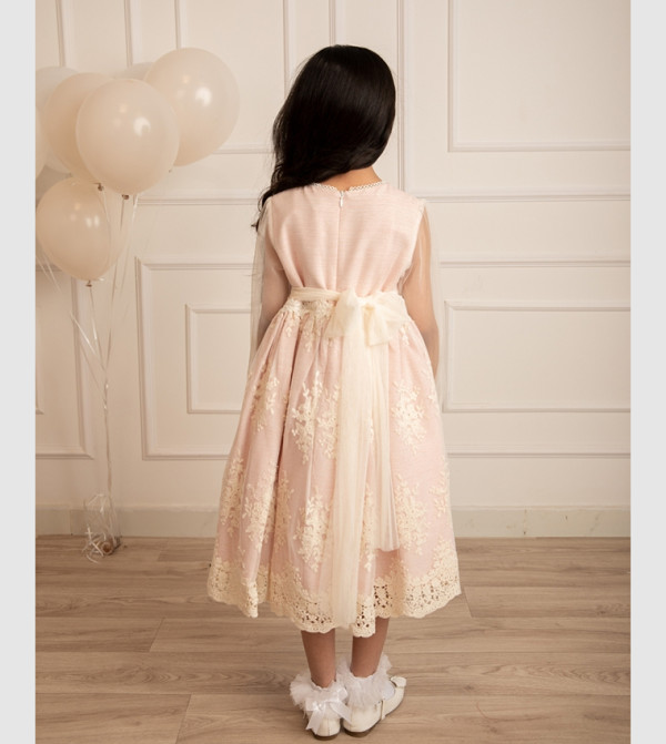 Kholud Kids Party Dress - Pink Party Dress