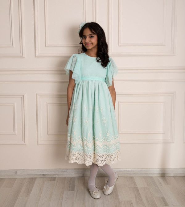 Kholud Kids  Party Dress - Blue Party Dress