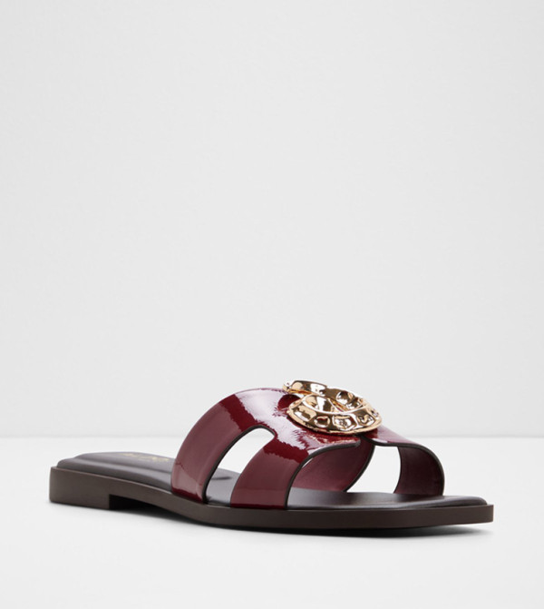 Aldo  Sandals - Burgundy Flat Sandals