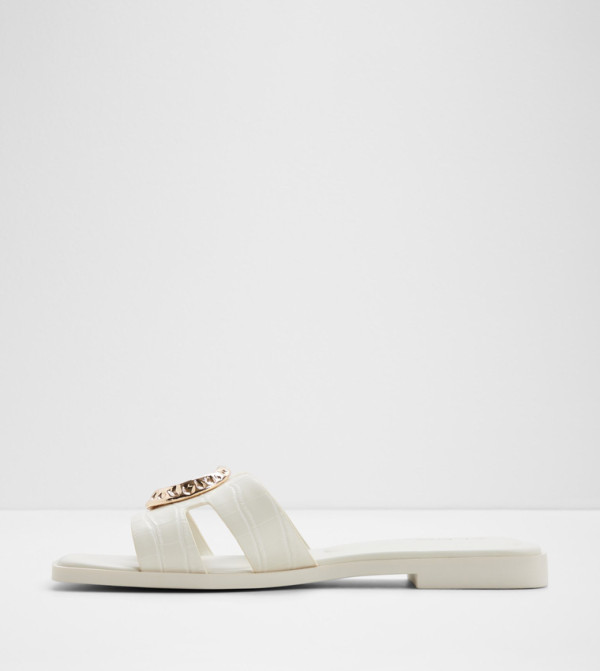 Aldo Shoes - White Flat Sandals