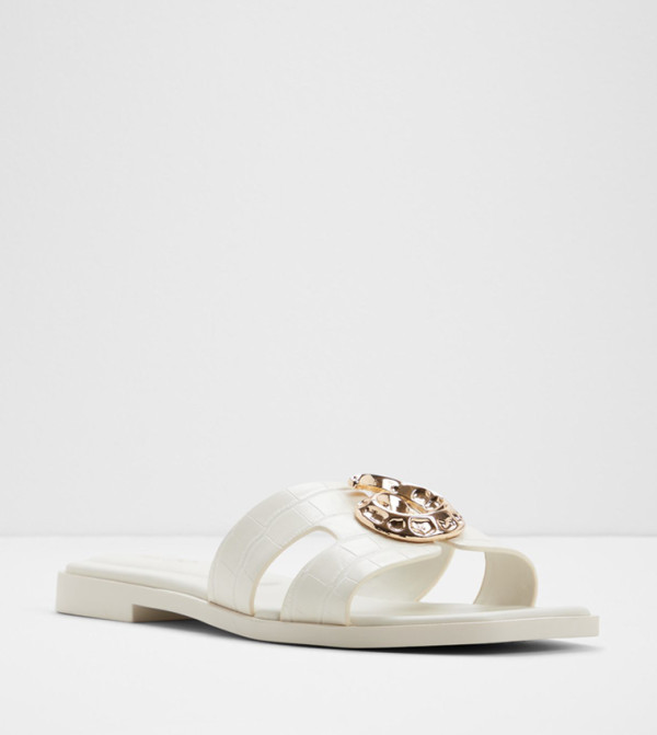 Aldo Shoes - White Flat Sandals