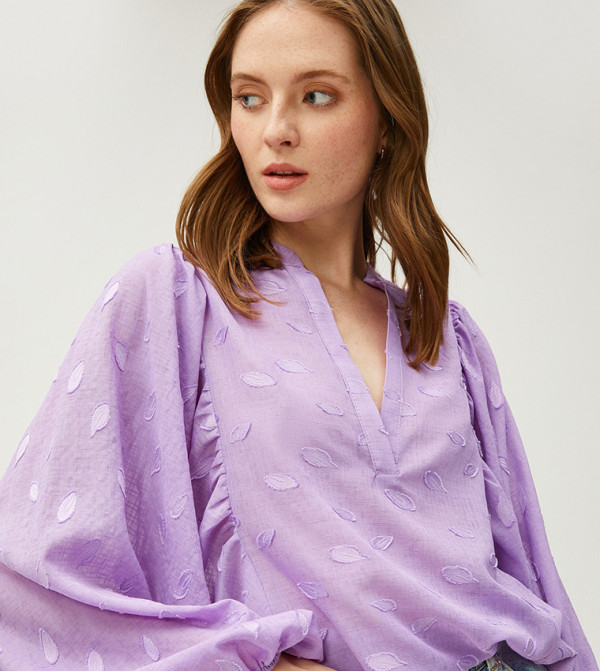 Koton Clothing - Purple Tops & Blouses