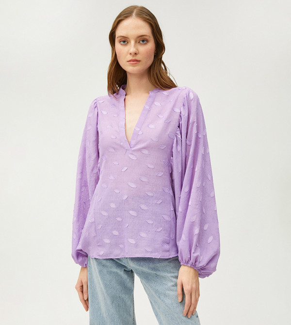 Koton  Clothing - Purple Tops & Blouses