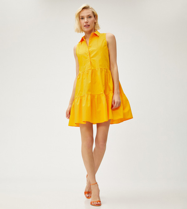 كوتون  pastel-dresses-march - برتقالي  فساتين كاجوال