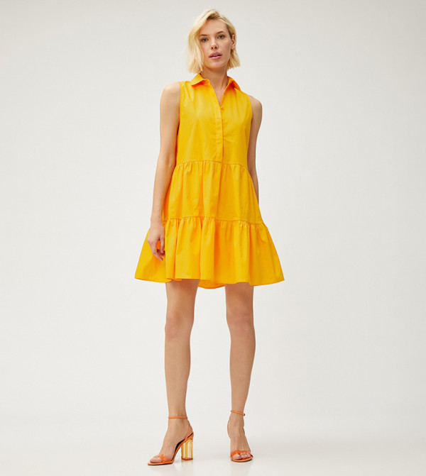 كوتون  pastel-dresses-march - برتقالي  فساتين كاجوال