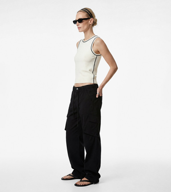 Koton Sleeveless Tops - Beige Sleeveless Tops