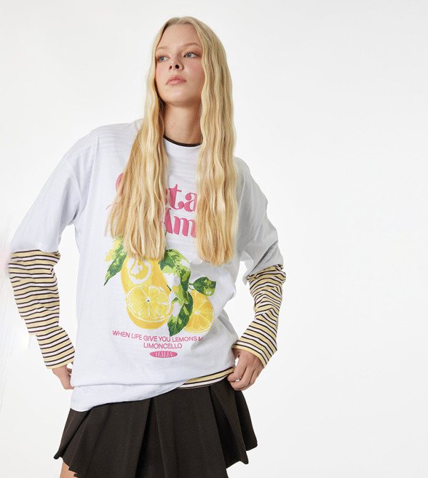 Koton Koton - Beige Short Sleeve T-Shirts