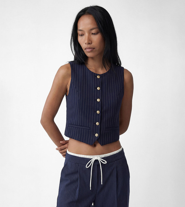 كوتون  summer-tailoring - كحلي معاطف للخصر