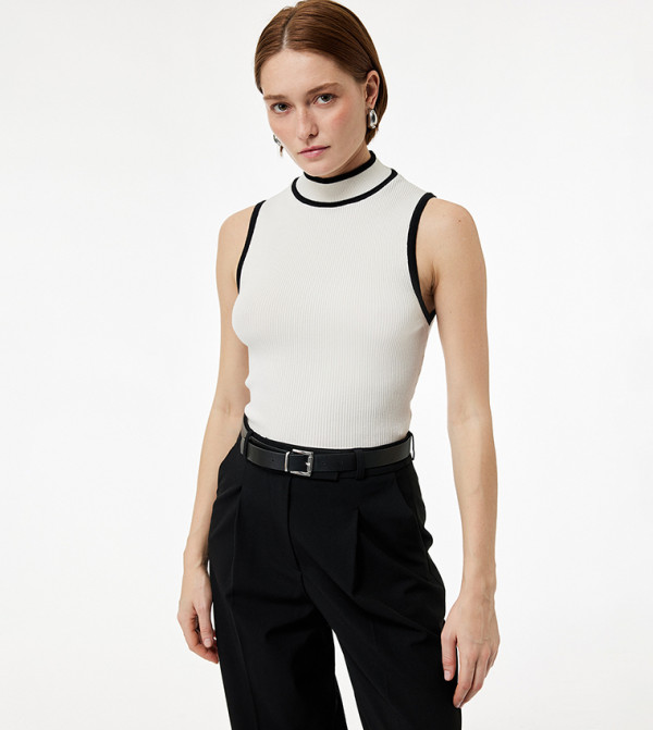 Koton Koton - Beige Sleeveless Tops