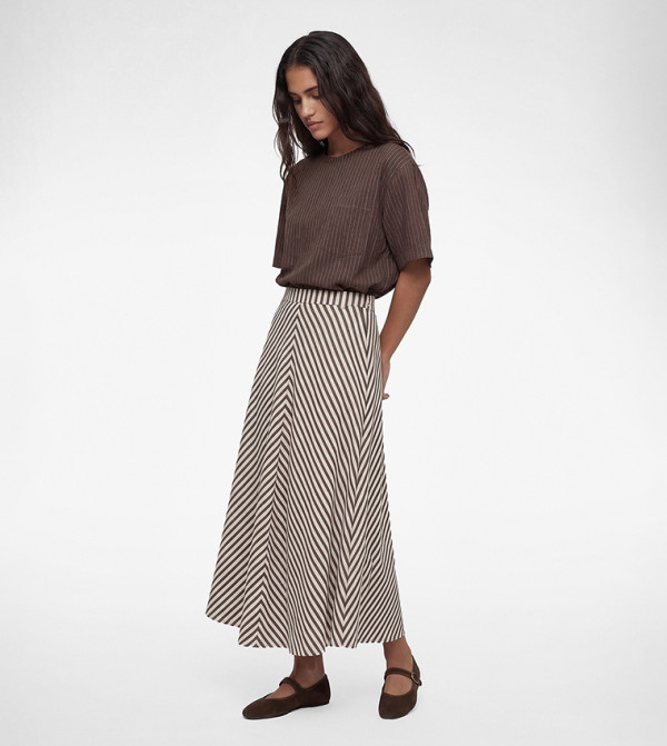 كوتون  تنانير طويلة - متعدد Maxi Skirts