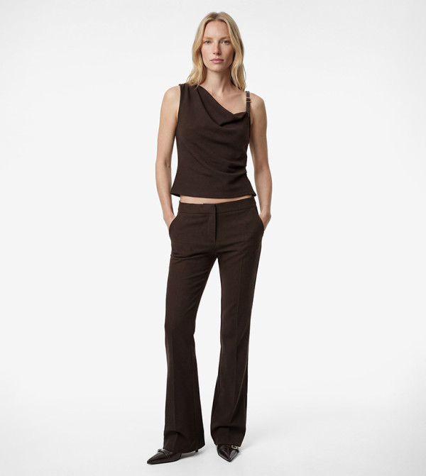 Koton  Cropped Tops - Brown Cropped Tops