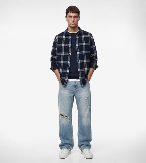 Koton  Shirts - Navy Long Sleeves