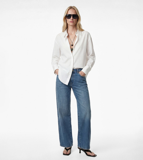 كوتون  summer-workwear-w - أبيض قمصان