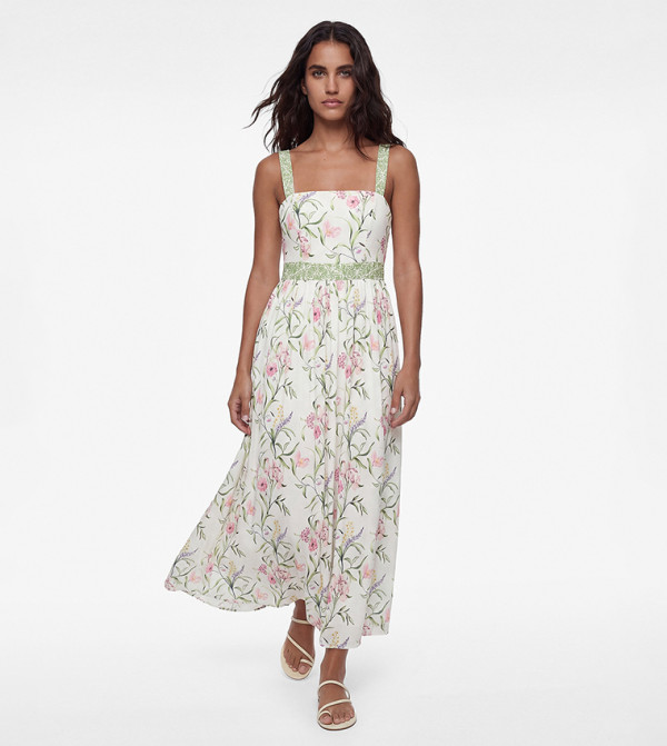 Koton  Midi Dresses - Beige Midi Dresses