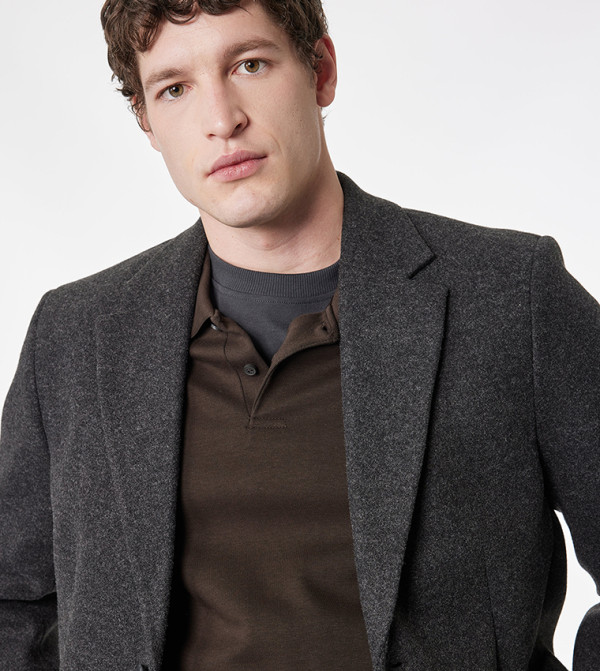 Koton Jackets & Coats - Charcoal Blazers