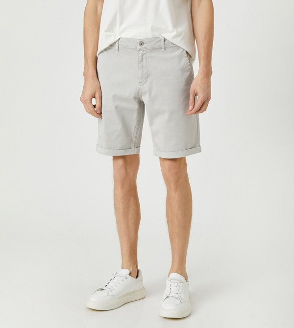 Koton  Denim Shorts - Beige Denim shorts