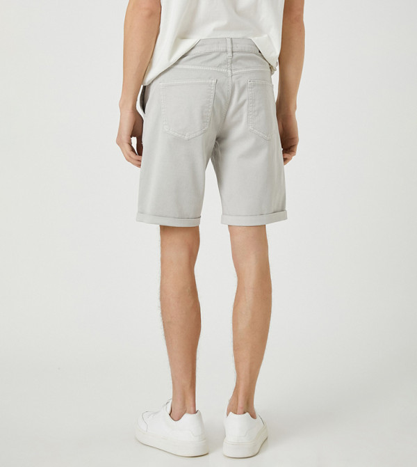 Koton  Denim Shorts - Beige Denim shorts