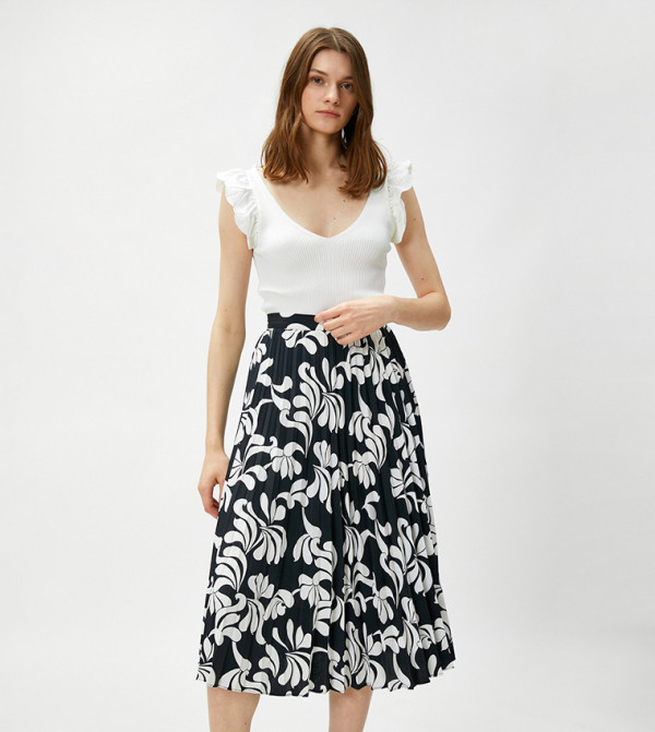 Koton  Clothing - White Midi Skirts