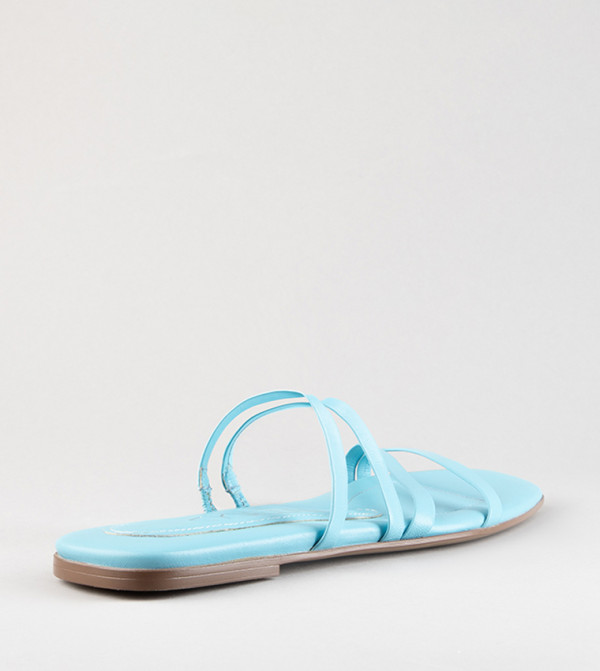 KYVELI KYVELI - Blue Flat Sandals