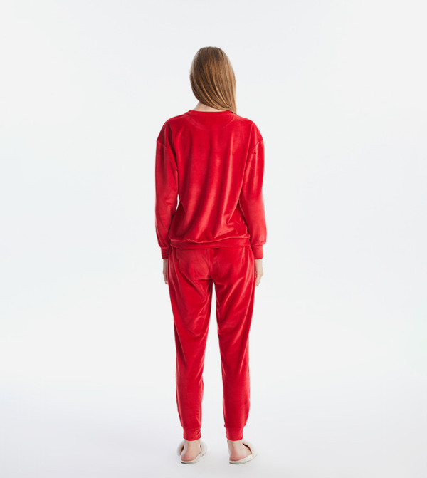 اٍل سي واي كيكي  أطقم بيجاما  - أحمر Pyjama Set
