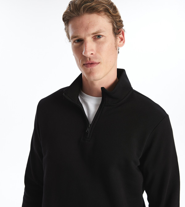 LC Waikiki  Hoodies & Sweatshirts - Black Sweatshirts