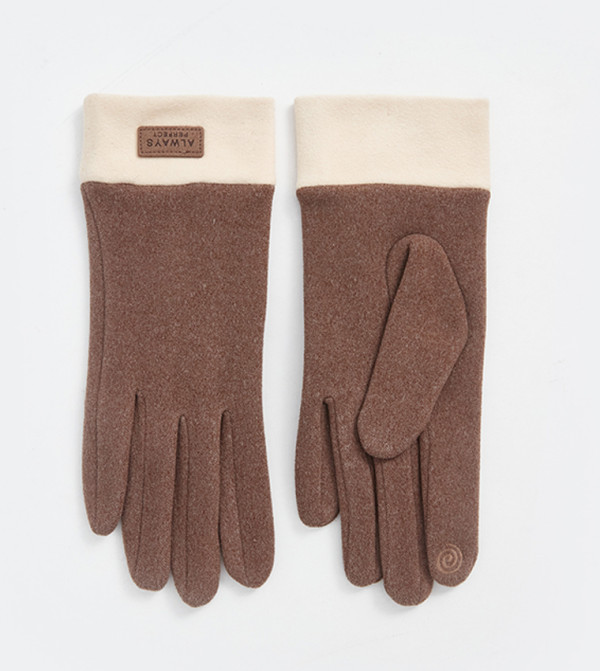 LC Waikiki  Gloves - DARK BEIGE Knit