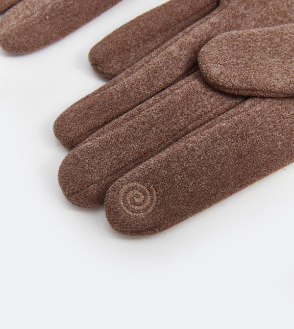 LC Waikiki  Gloves - DARK BEIGE Knit